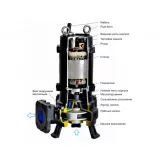 Насос канализационный CNP 100WQ65-15-5.5ACW(I) 5,5 кВт 3х380 В чугунный с автоматической трубной муфтой и режущим механизмом DN 100, кабель 9 м, 40 °C