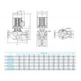CNP TD100-40G/2SWHCJ - циркуляционный насос с сухим ротором, 18,5 кВт, 3x380 В, DN100, PN 12, 110 °C